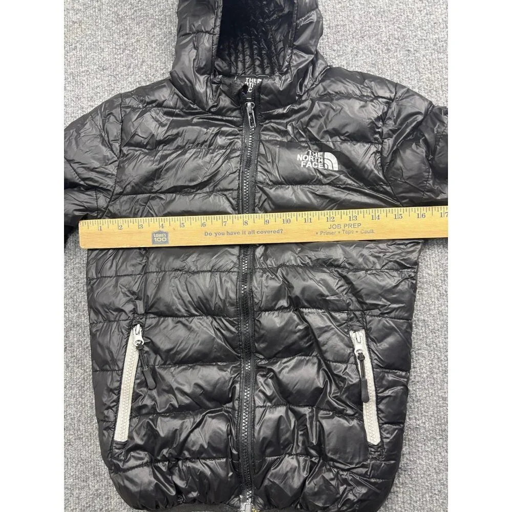 The‎ North Face Jacket Youth 10-11 Black Summit Series Hooded Puffer Insulated